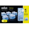 Braun Cleaning Fluid Clean & Renew Cartridges (5+1 units)