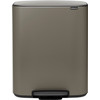 Brabantia Bo Pedal Bin 60 Liter Platinum