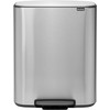 Brabantia Bo Pedal Bin 60 Liter Edelstahl Fingerprint Proof