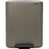 Brabantia Bo Pedal Bin 2x 30L Platinum