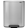 Brabantia Bo Pedal Bin 2 x 30 Liter Edelstahl Fingerprint Proof