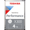 <p>De Toshiba X300 HDWE140EZSTA 4TB is an internal hard drive suitable for the intensive user. The storage space makes it possible to store large photo and video files, large games, and important programs. The large 128MB cache memory loads data faster than most internal hard drives and is therefore suitable for graphically demanding tasks, such as video editing and playing games. If you move 
the computer, the integrated sensor protects your data against impact.</p>