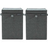 Brabantia 2 Laundry Boxes 35L - Pepper Black