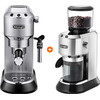 De'Longhi EC685.M Dedica Silver + Coffee Grinder