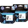 HP 62 Patronen Schwarz Doppelpack