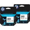 HP 302 Cartridges Color Duo Pack