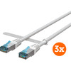 BlueBuilt Network Cable STP CAT6 5m White 3-pack