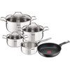 Tefal Intuition Kochgeschirrset 4-teilig + Unlimited Bratpfanne 28 cm