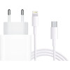 Apple USB-C Charger 20W + Lightning Cable 1m Plastic White