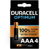 Duracell Alkaline Optimum AAA batteries 4 units