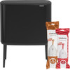 Brabantia Bo Touch Bin Mülleimer 11 + 23 Liter Matt Black + Müllsäcke (320 Stück)