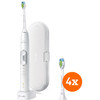 Philips Sonicare ProtectiveClean 6100 HX6877/28 + Optimal-White-Aufsteckbürsten (4 Stück)