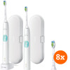 Philips Sonicare ProtectiveClean 4300 HX6807/35 + Optimal White Brush Attachments (8 units)