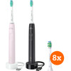 Philips Sonicare 3100 Series HX3675/15 + InterCare Brush Attachments (8 units)