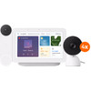 Google Nest Cam Indoor Wired 4er-Pack + Nest Türklingel + Nest Hub 2