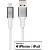 BlueBuilt USB-A to Lightning Cable 1.5m Nylon White