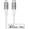 BlueBuilt USB-C to Lightning Cable 1.5m Nylon White