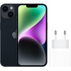 Apple iPhone 14 256GB Schwarz + Apple USB-C-Ladegerät 20 W