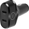 BlueBuilt Power-Delivery-Autoladegerät mit 2 USB-C-Anschlüssen 45 W Schwarz