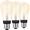 Philips Hue Filament Light White Ambiance Edison E27 3-pack