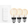 Philips Hue Filament White Ambiance Standard 3-pack + Dimmer