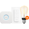 Philips Hue Filament White Ambiance Edison Viererpack Starterpaket