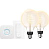 Philips Hue Filament White Ambiance Globe XL Doppelpack Starterpaket