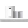 Sonos Beam Gen. 2 Weiß + 2x Era 100 Weiß + Sub Mini Weiß