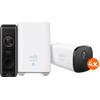 eufyCam 2 Pro Viererpack + eufy Video Doorbell Dual 2 Pro