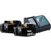 2x Makita BL1850B LXT 18V 5.0Ah Battery + Charger