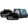 2x Makita BL1860B LXT 18V 6.0Ah Battery + Charger