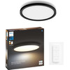 Philips Hue Aurelle Panel Light White Ambiance Round Black