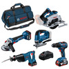 Bosch Professional 5 Toolkit 18V 0615990N39 Combi Set