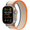 Apple Watch Ultra 2 4G 49 mm Trail Armband Orange/Beige S/M