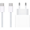 Apple USB-C-Ladegerät 20 W + USB-C-Kabel 1 m Nylon Weiß