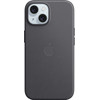 Apple iPhone 15 Feingewebe Backcover mit MagSafe Schwarz