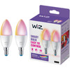 WiZ Smart Kerzenlampe Doppelpack - Farbiges und weißes Licht - E14