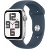 Apple Watch SE (2022) 44 mm Silber Aluminium Sportarmband S/M