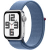 Apple Watch SE (2022) 40mm Silver Aluminum Sport Watch Strap