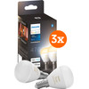 Philips Hue Luster Spherical Light White Ambiance E14 6-pack