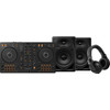 Pioneer DJ DDJ-FLX4 + Pioneer DJ HDJ-X5 Schwarz + Pioneer DJ DM-50D Schwarz