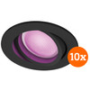 Philips Hue Centura Recessed Spot Light White and Color Round Black 10-pack