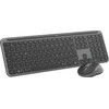 Logitech MK950 Signature Slim Kabellose Tastatur-Maus-Combo QWERTZ Schwarz