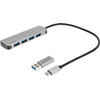 BlueBuilt USB-A/C 3.0 Hub mit 4 Ports