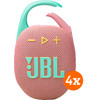 JBL Clip 5 Rosa 4er-Pack