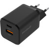 BlueBuilt Power Delivery and Quick Charge Charger with 2 USB Ports 38W Black