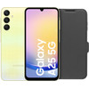 Samsung Galaxy A25 128GB Gelb 5G + BlueBuilt Book Case Schwarz