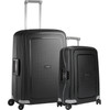 Samsonite S'Cure Spinner 55cm + 69cm Black Suitcase Set