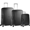 Samsonite S'cure Spinner 55cm + 75cm + 69cm Black Suitcase Set