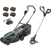 Gardena PowerMax 37/36V P4A Set + SmallCut 23/18V P4A Solo including 4.0Ah Battery (4x)